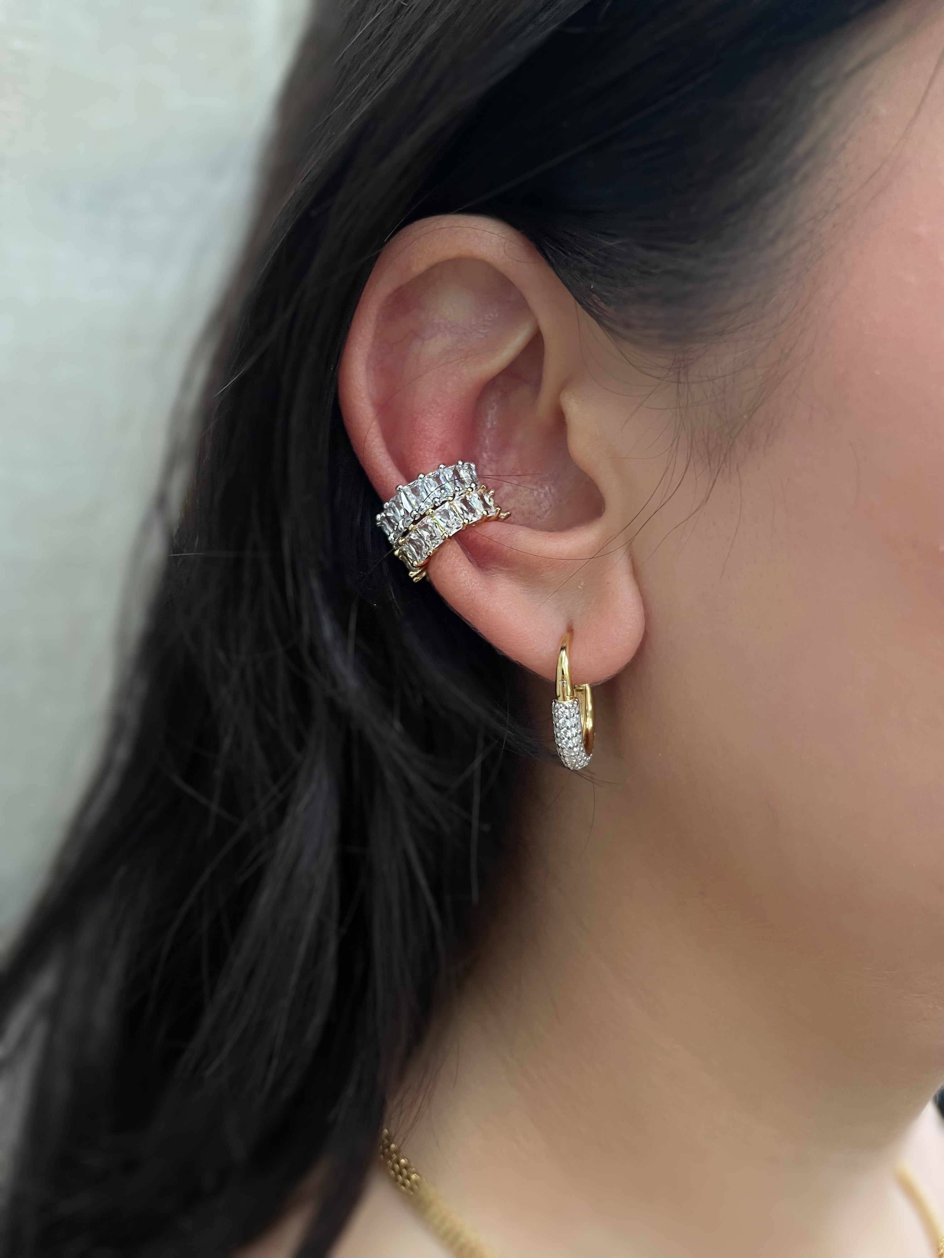 Limelight| Baguette Ear Cuffs| Single Piece