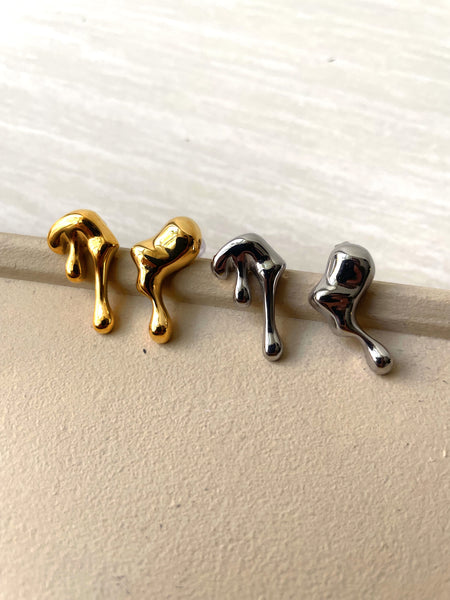 MOLTEN EARRING | Gold/Silver Plated | Tarnish Free | Melting Earring