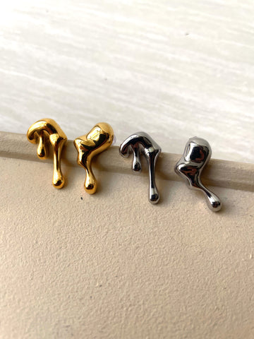 MOLTEN EARRING | Gold/Silver Plated | Tarnish Free | Melting Earring