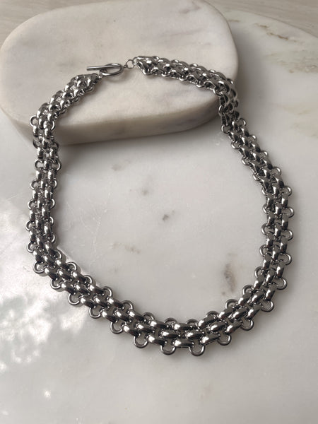 HAMPTONS | Tarnish-Free | Gold Chunky Woven Link | Necklace/Bracelet