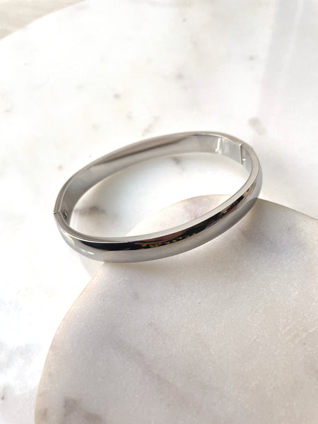 CHLOE | Tarnish Free | Gold/Silver | Plain Bangle
