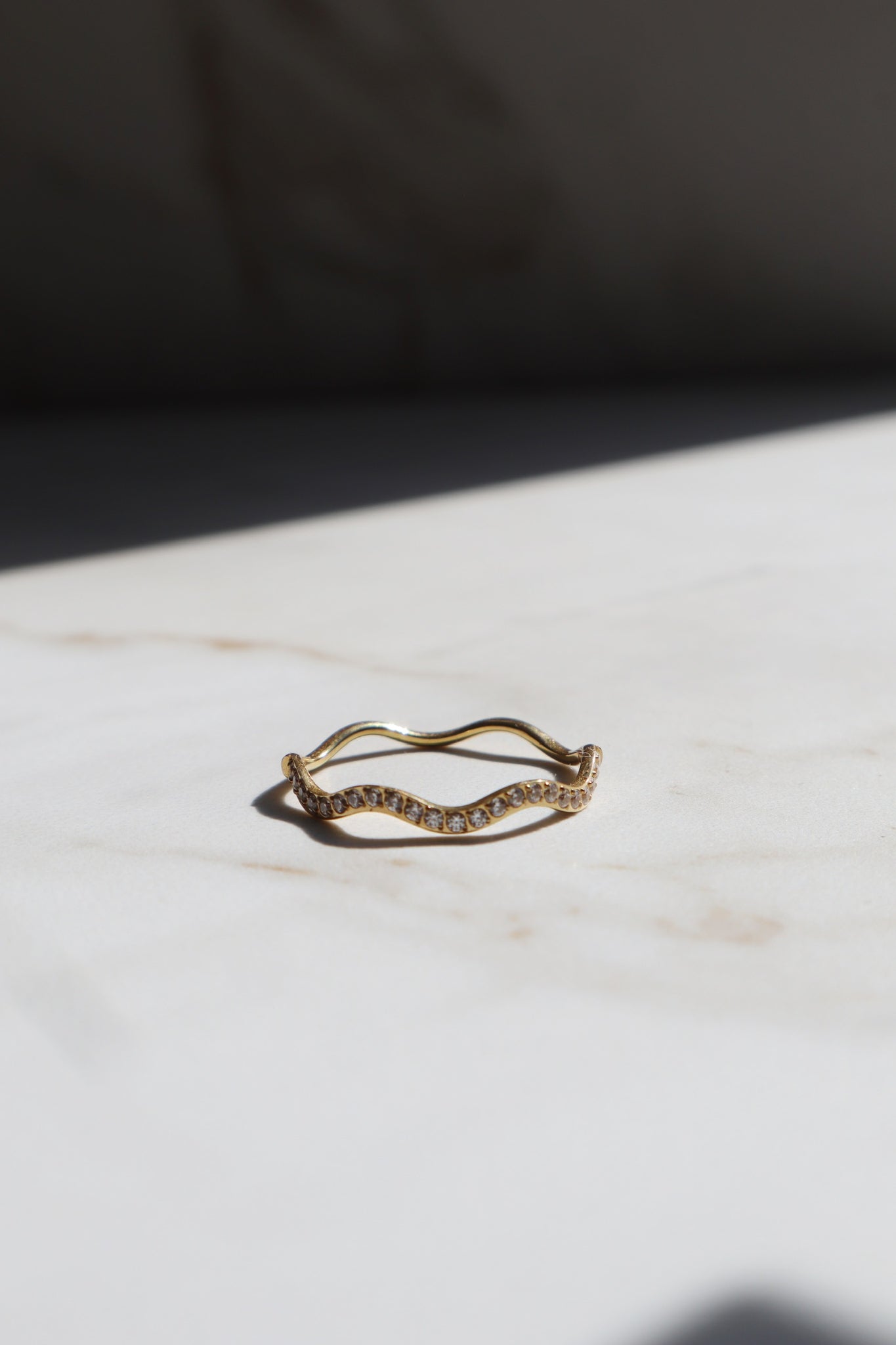 JAMILA WAVE RING | Tarnish Free |  |Minimalist Gold Ring