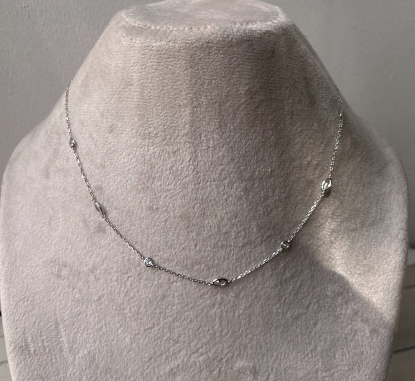 MARQUIS | Tarnish Free | S925 Sterling Silver | 18ct gold/platinum plated | Marquise Stone | Necklace