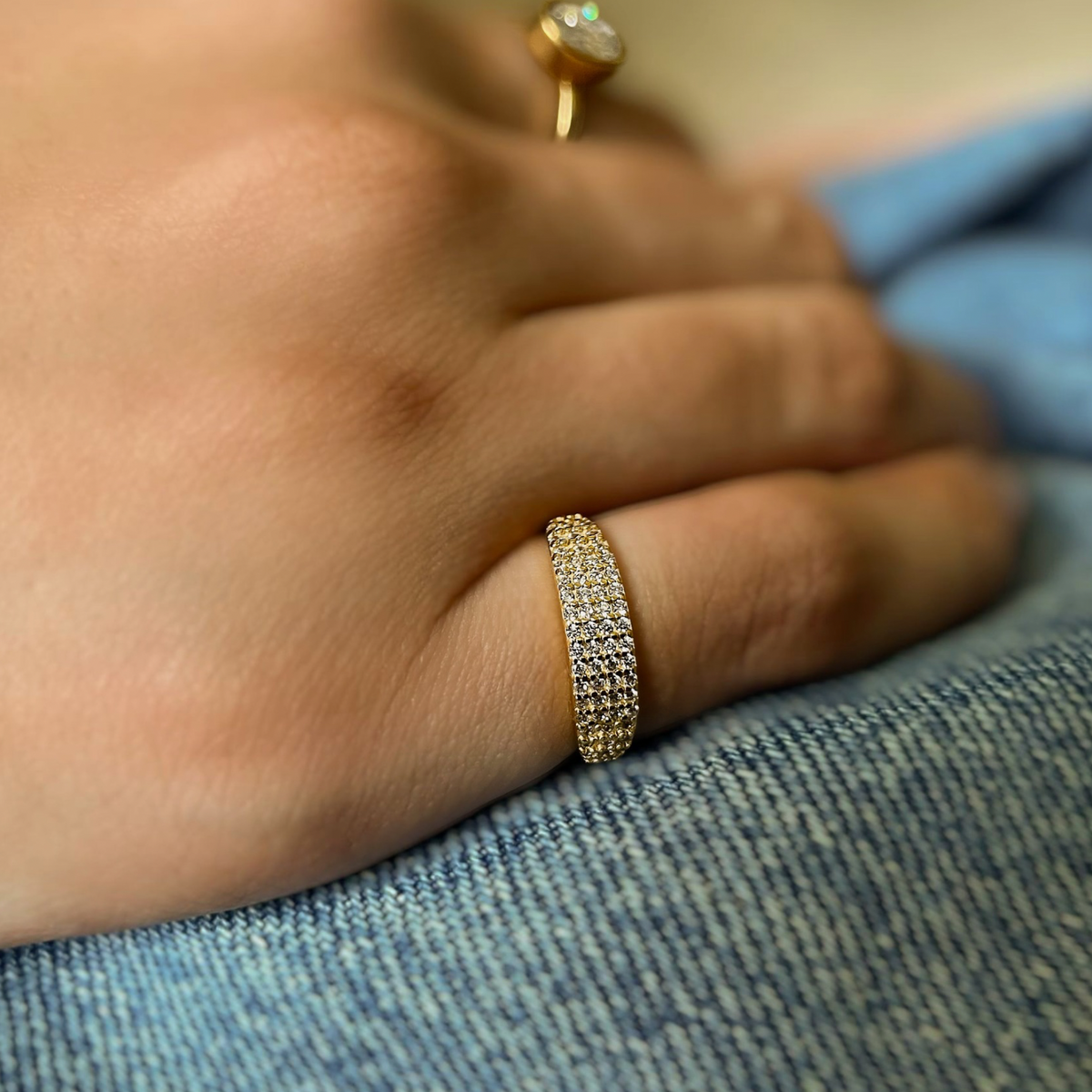 CTHY RING [BASIC / PINKY]　19号 Enchanted|Tarnish-Free|Gold Encrusted Pinky Ring