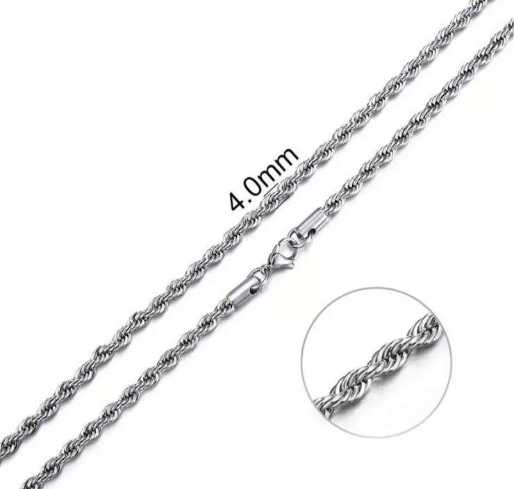 CHISELED | ZibaMan | Silver Rope Chain Necklace | Tarnish-Free