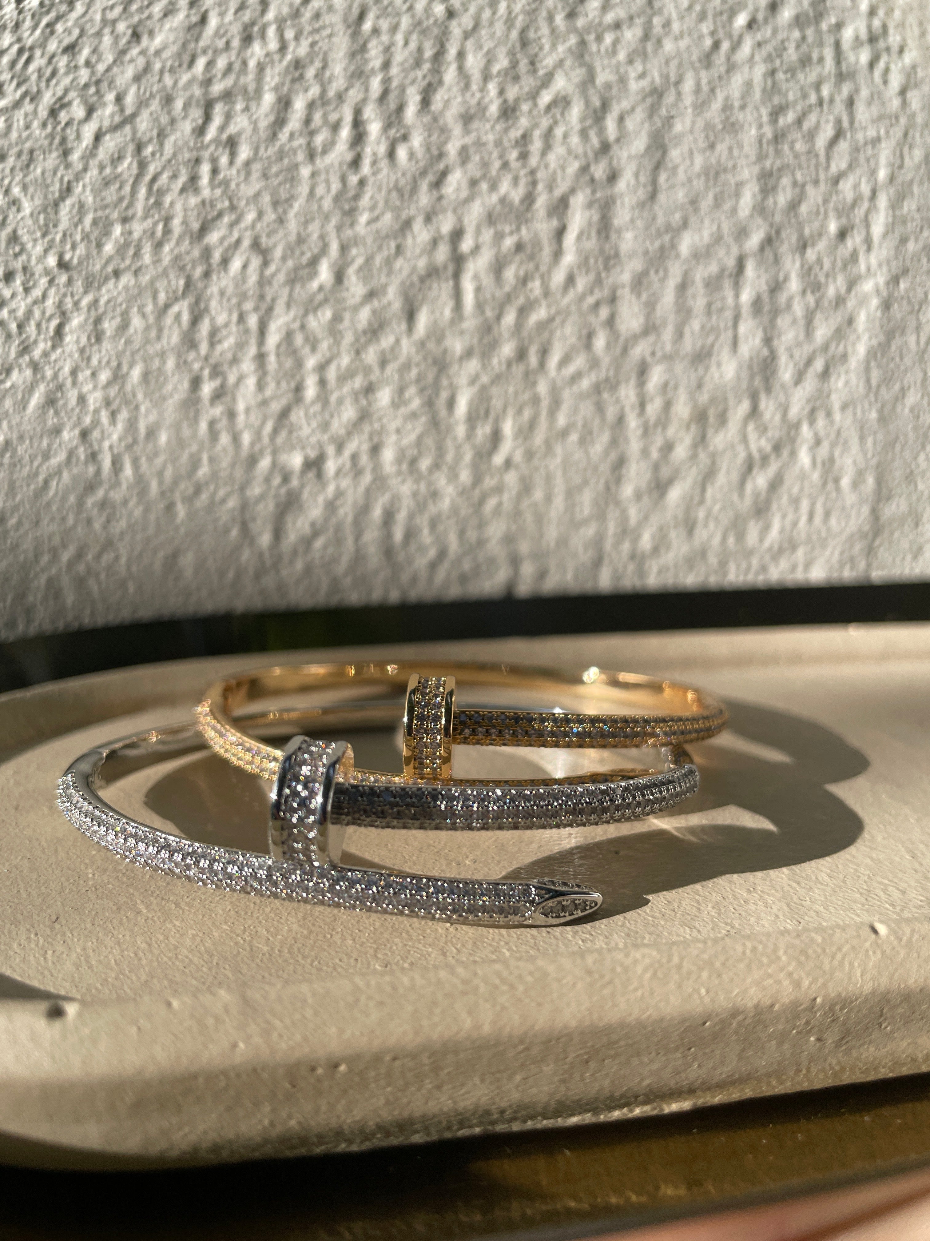 NAILED IT LUXE| Gold/Silver Nail Bracelet