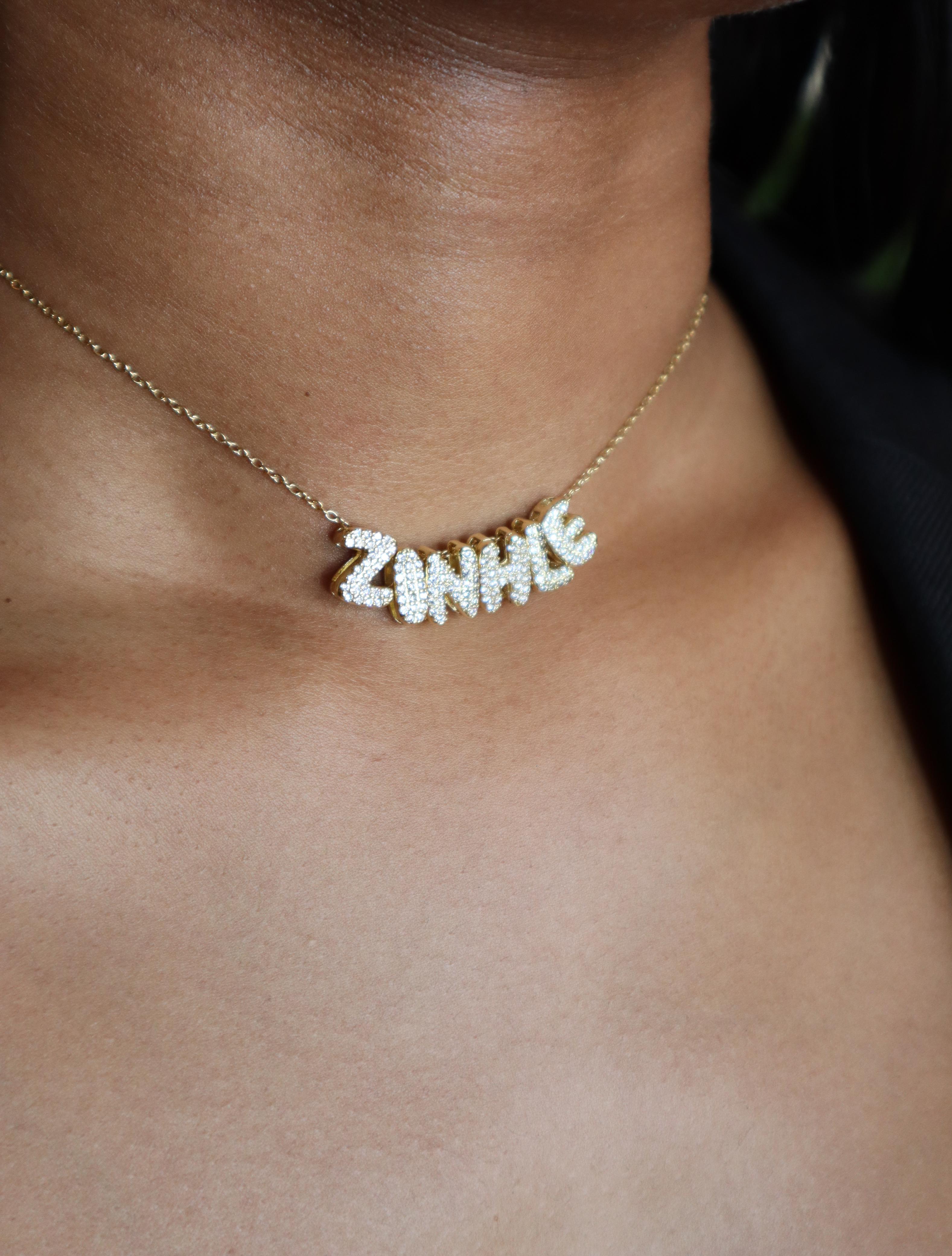 BUBBLE NAME NECKLACE - Create your own