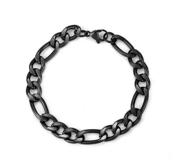 HOMME | ZibaMan | Black/Gold/Silver Cuban Bracelet | Tarnish-Free