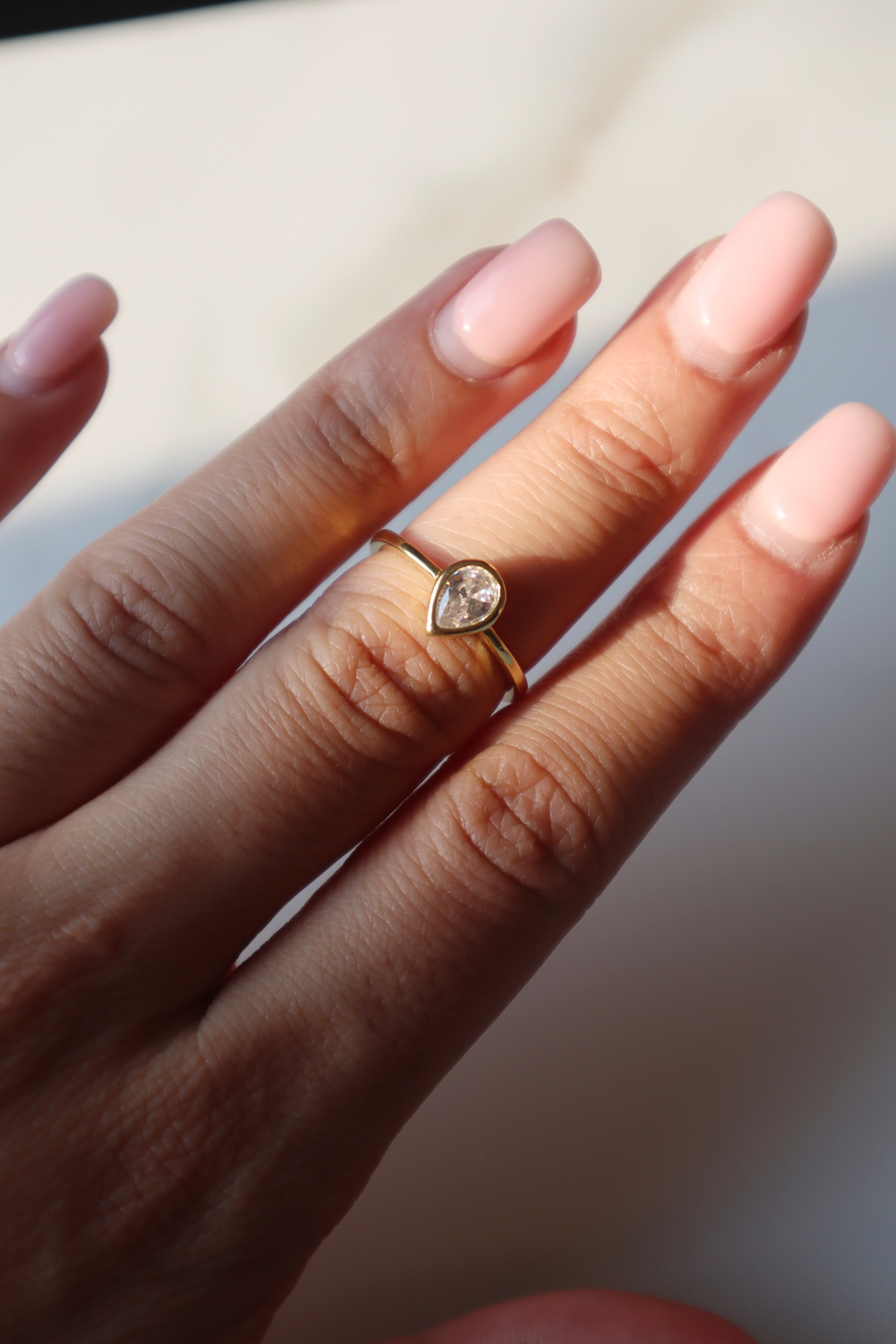 TEARA| S925| Dainty Teardrop Ring