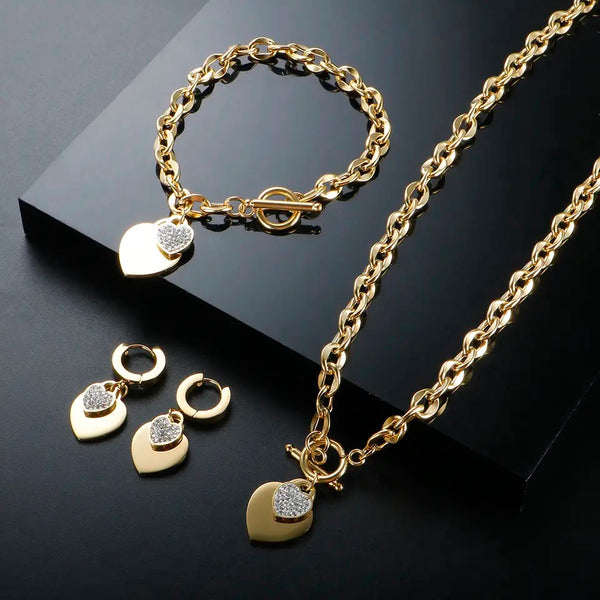 HEART OF HEARTS I Tarnish Free Necklace/Bracelet/Earrings
