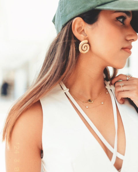 PADEL STUDDED | Tarnish-Free | Stainless Steel | Cubic Zirconia | Gold/Silver | Padel Necklace/Bracelet