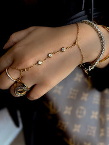 MUSCAT | Jeweled Hand Chain | Tarnish Free