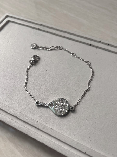 PADEL STUDDED | Tarnish-Free | Stainless Steel | Cubic Zirconia | Gold/Silver | Padel Necklace/Bracelet