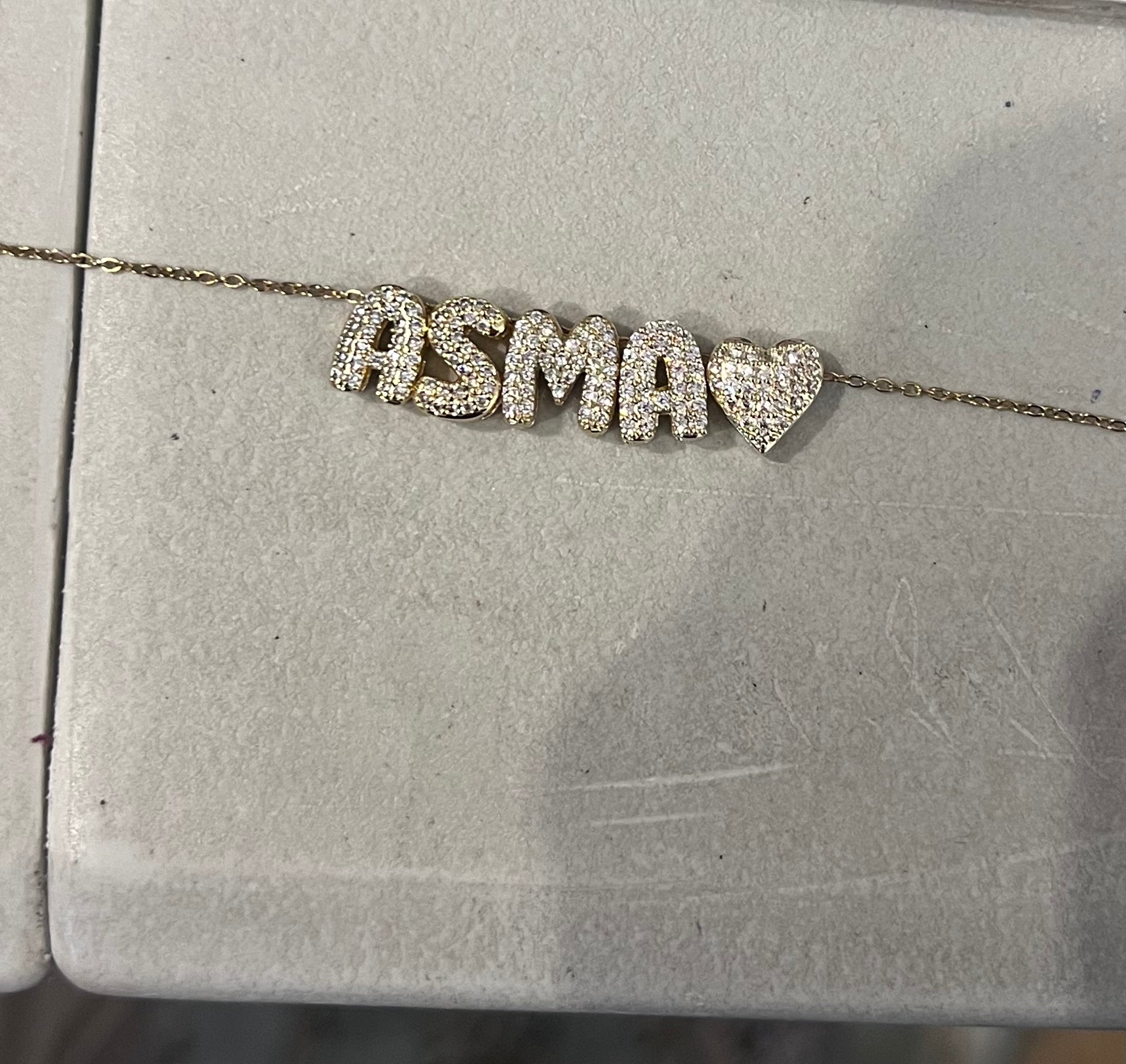 BUBBLE NAME NECKLACE - Create your own