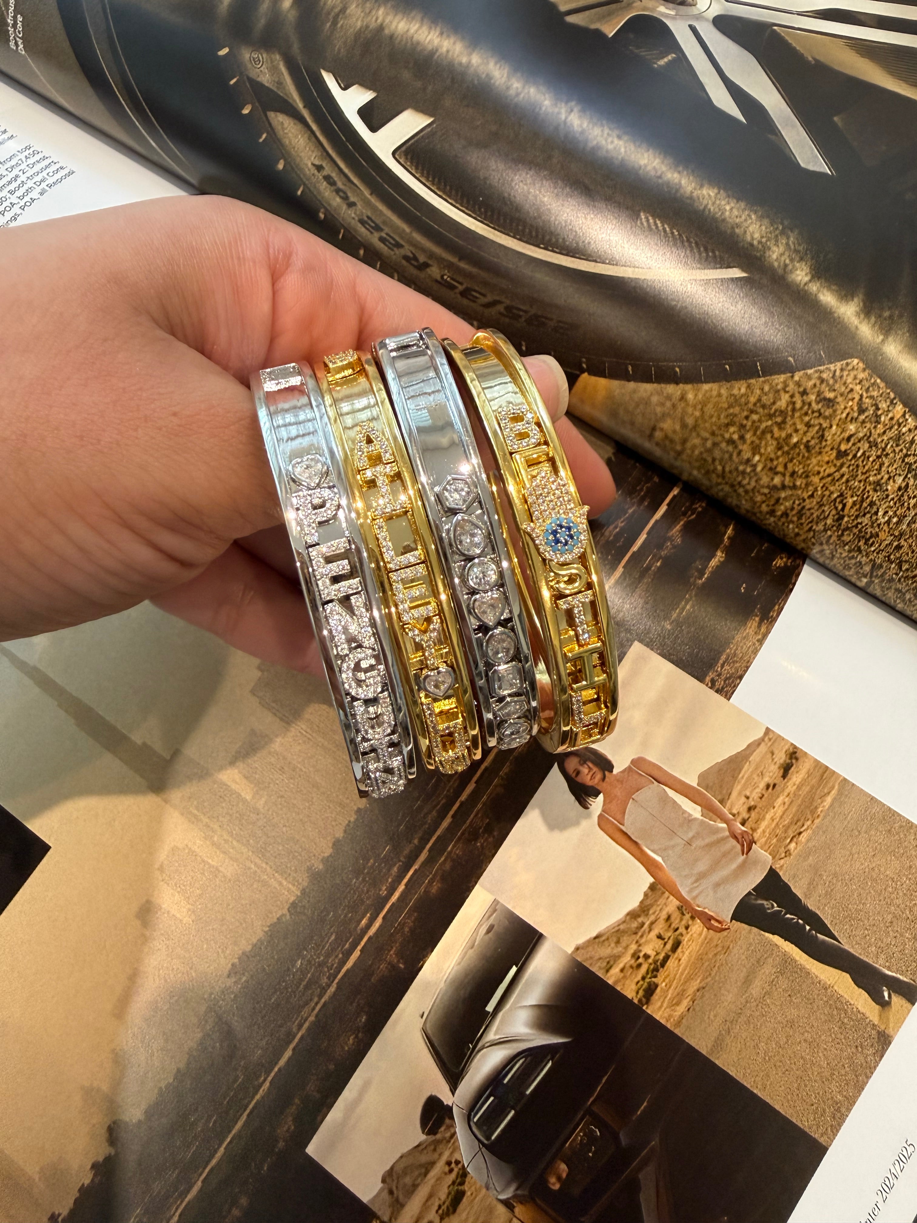 DANCING NAME BANGLE - Create your own