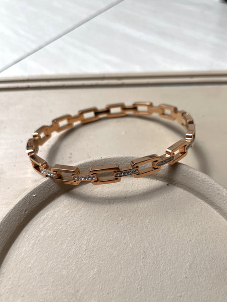 TONIA | Tarnish Free | Gold/Silver/Rose-Gold | Cubic Zirconia | Bangle