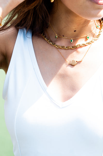 PADEL CLASSIC | Tarnish-Free | Stainless Steel | Gold/Silver | Padel Necklace/Bracelet