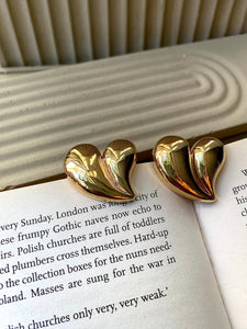 JOLENE| Tarnish Free | Gold/Silver Chunky Heart Shaped Earring