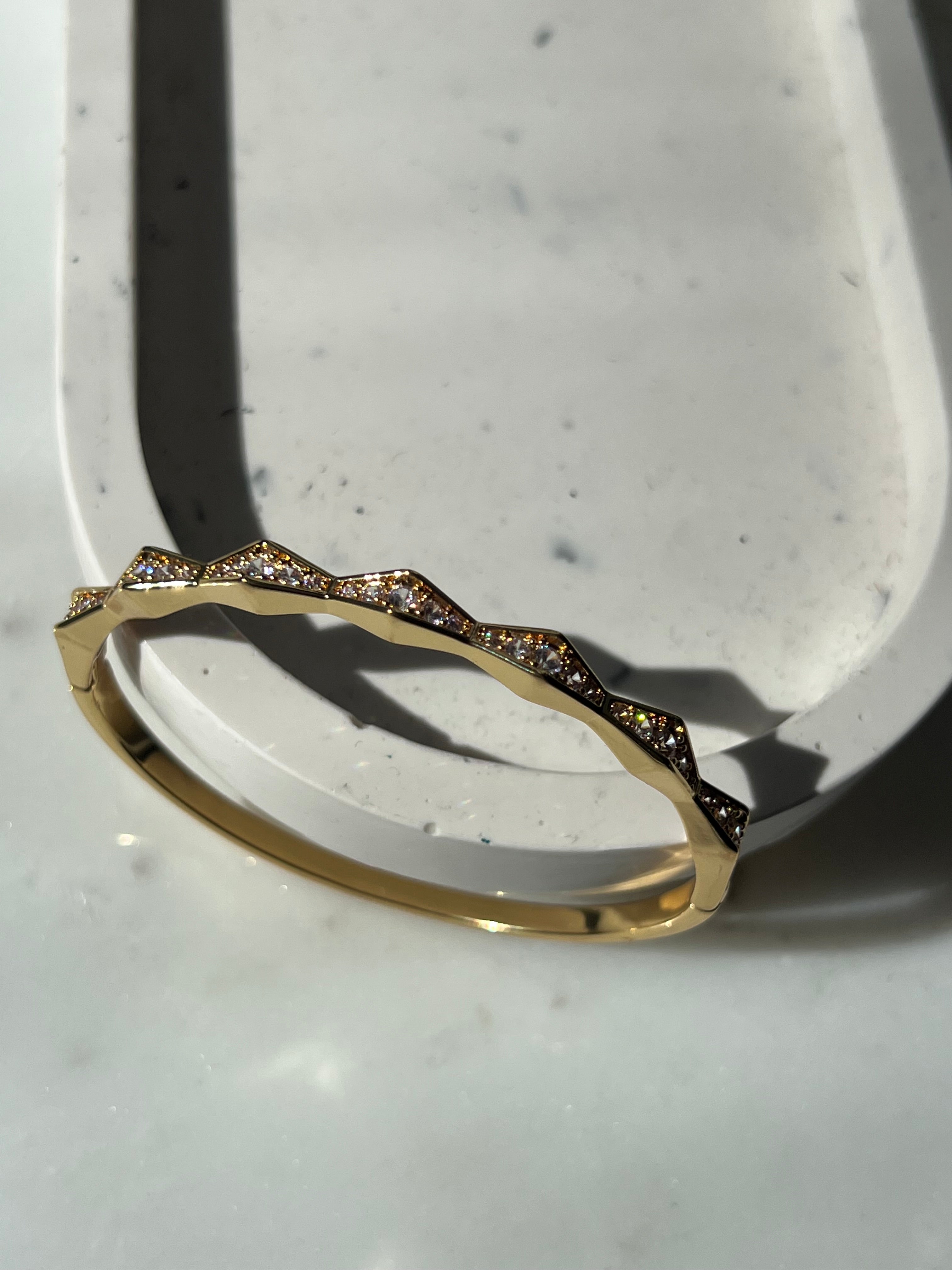 MONTE CARLO|Gold/Silver Pavé Bangle
