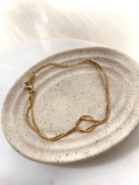 LOVEMEKNOT | Tarnish Free | Gold/Silver Entwined | Necklace/Bracelet