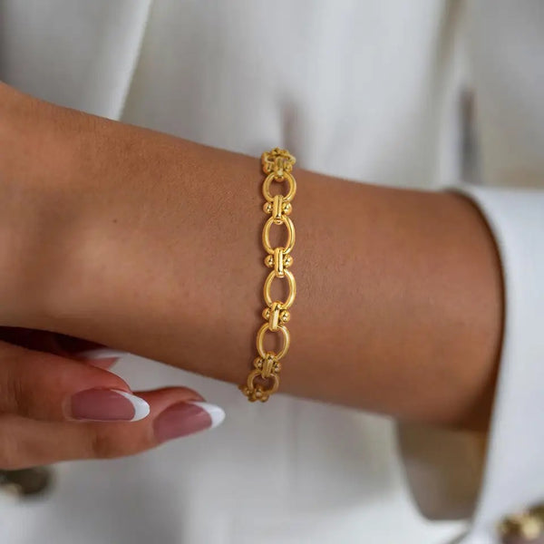 SENSATION | Tarnish Free | Gold Chunky Oval Link | Bracelet
