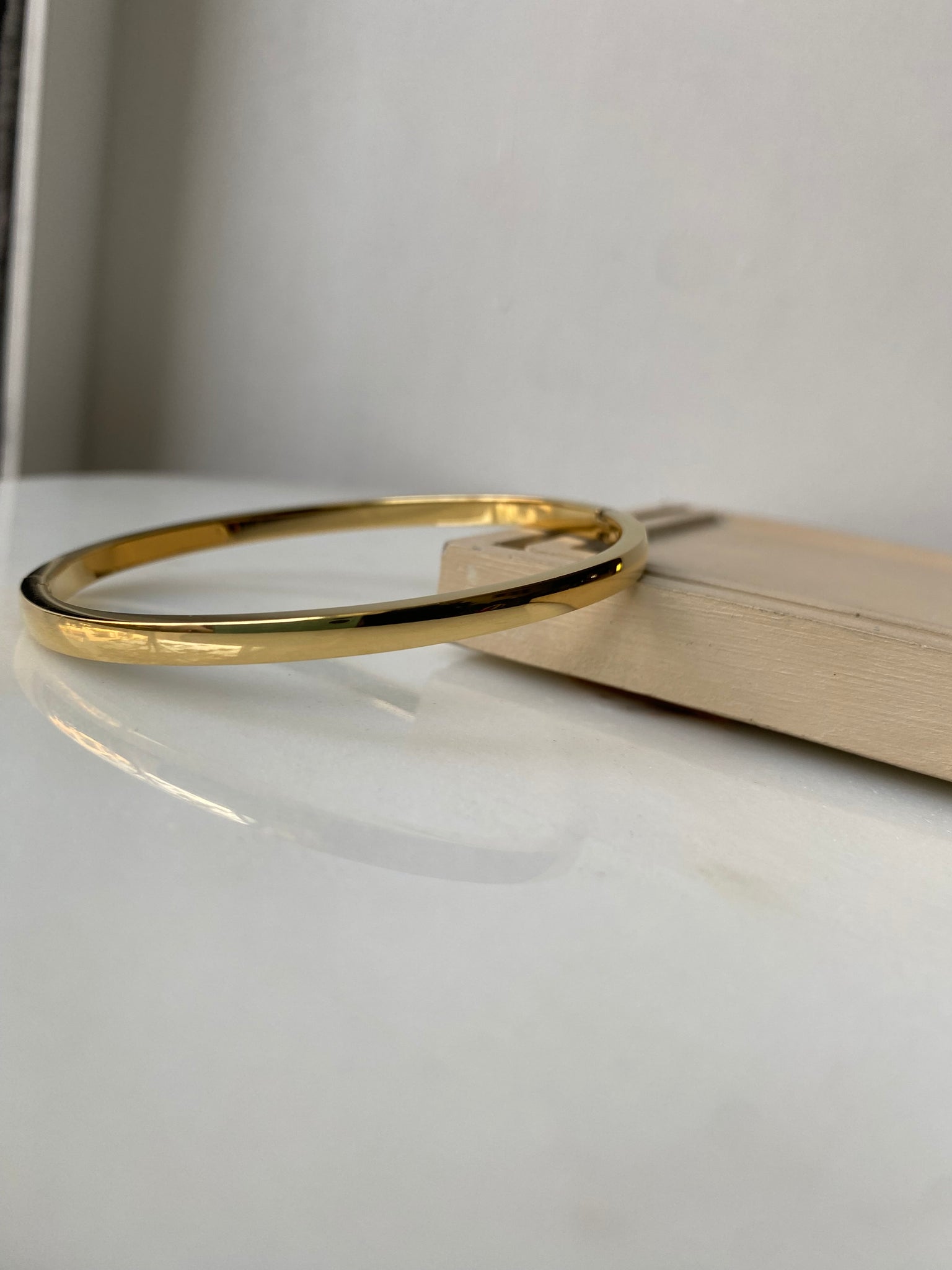 CHLOE | Tarnish Free | Gold/Silver | Plain Bangle