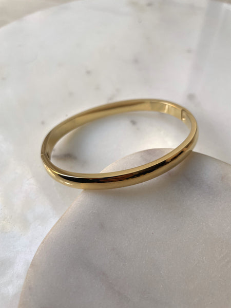 CHLOE | Tarnish Free | Gold/Silver | Plain Bangle