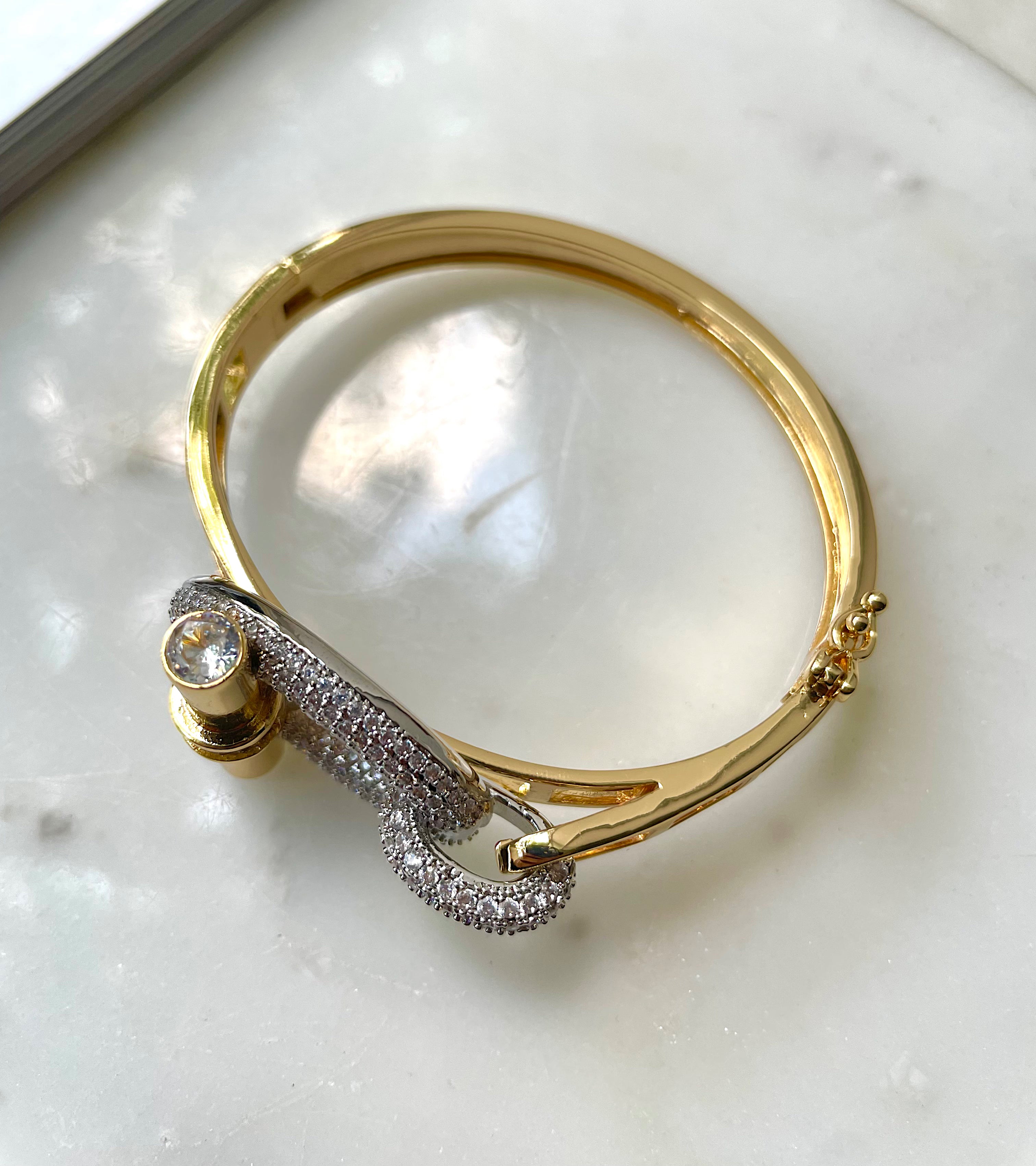 LUMINARE | Luxury Cubic Zirconia | Gold-Silver | Bracelet/Ring (1 piece)