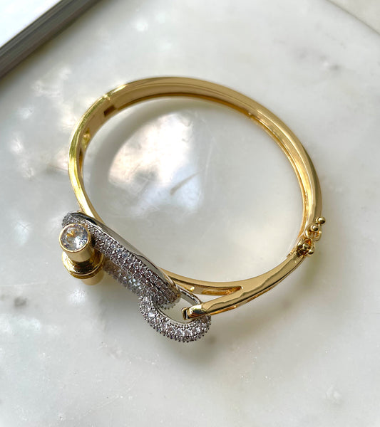 LUMINARE | Luxury Cubic Zirconia | Gold-Silver | Bracelet/Ring (1 piece)