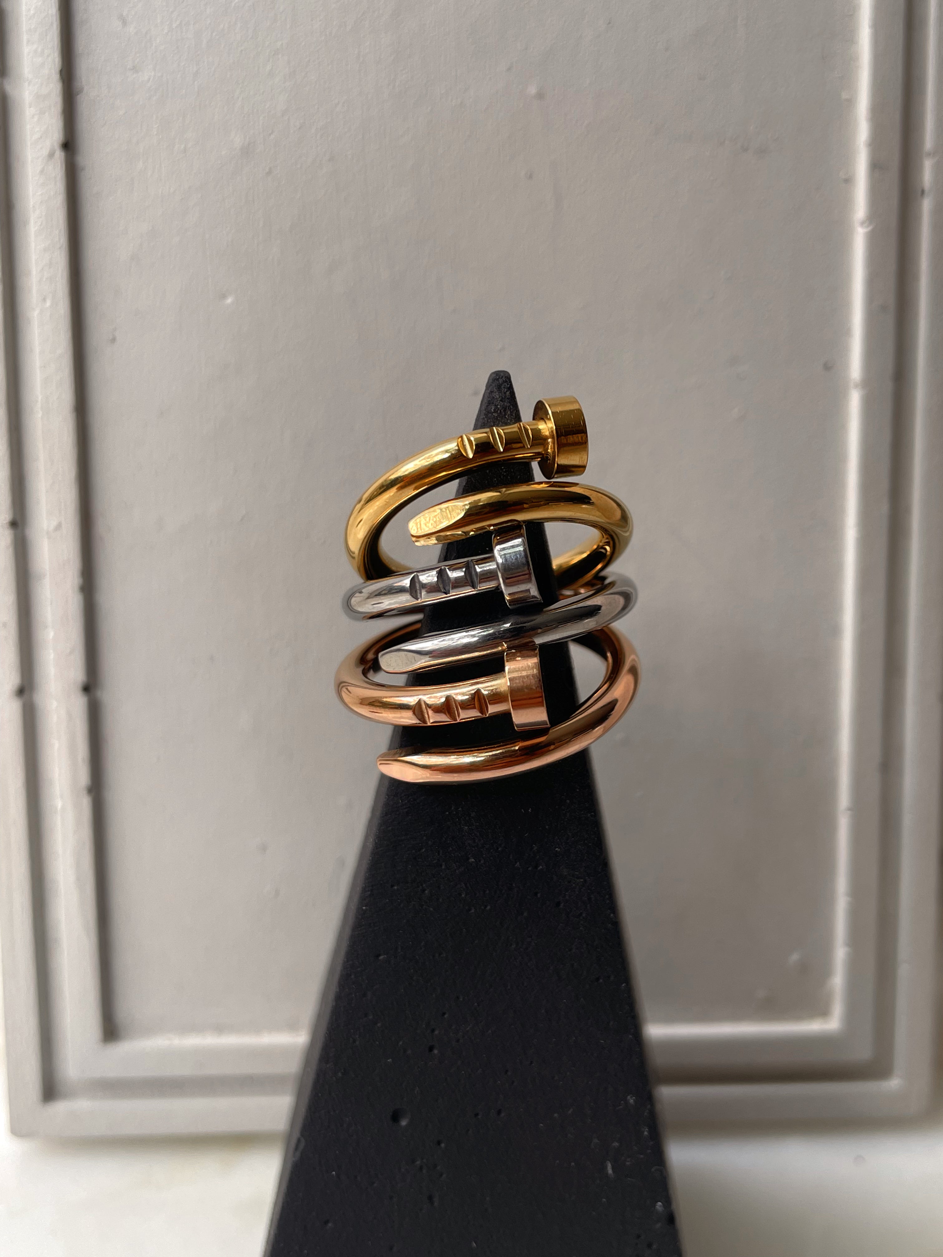NAILED IT RING | Tarnish Free | Stainless Steel | Gold/Silver/Rose-Gold | Nail Ring (1 piece)
