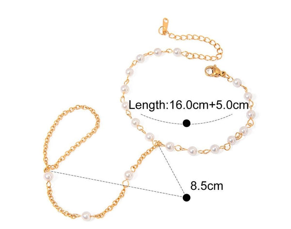 OMAN | Pearl Hand Chain | Tarnish Free