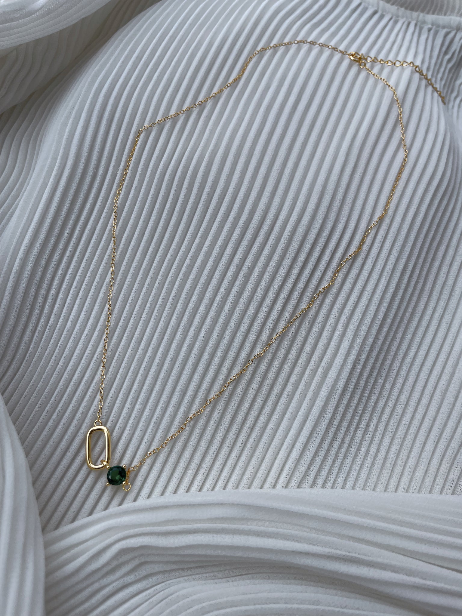 MARZIA | S925 Sterling Silver I 18ct Gold Plated I Cubic Zirconia | Interlinked Necklace