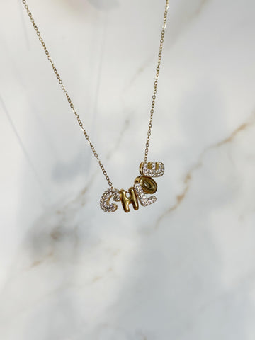 BUBBLE NAME NECKLACE - Create your own