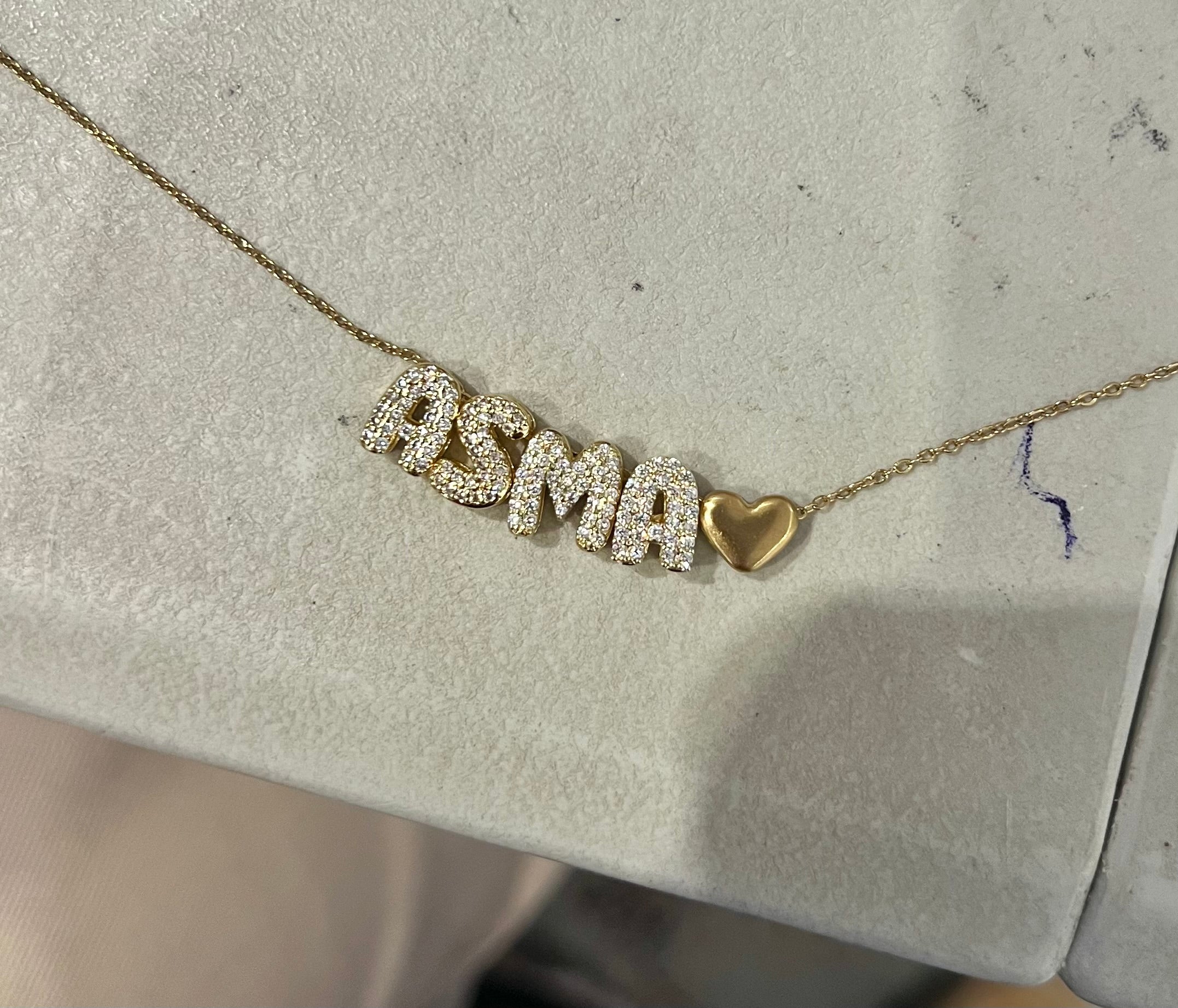 BUBBLE NAME NECKLACE - Create your own