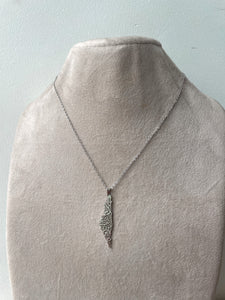 CALLIGRAPHY FOR PALESTINE I PALESTINE MAP | Tarnish Free I Gold/Silver/Rose-Gold Necklace