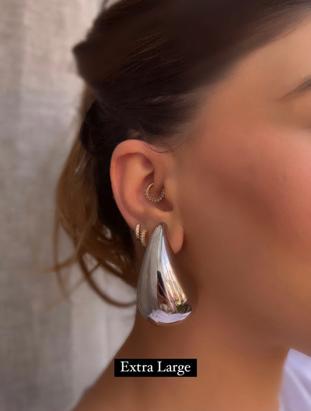 KYLIE | Gold/Silver Plated | Chunky Drop Stud | Earrings | Tarnish Free