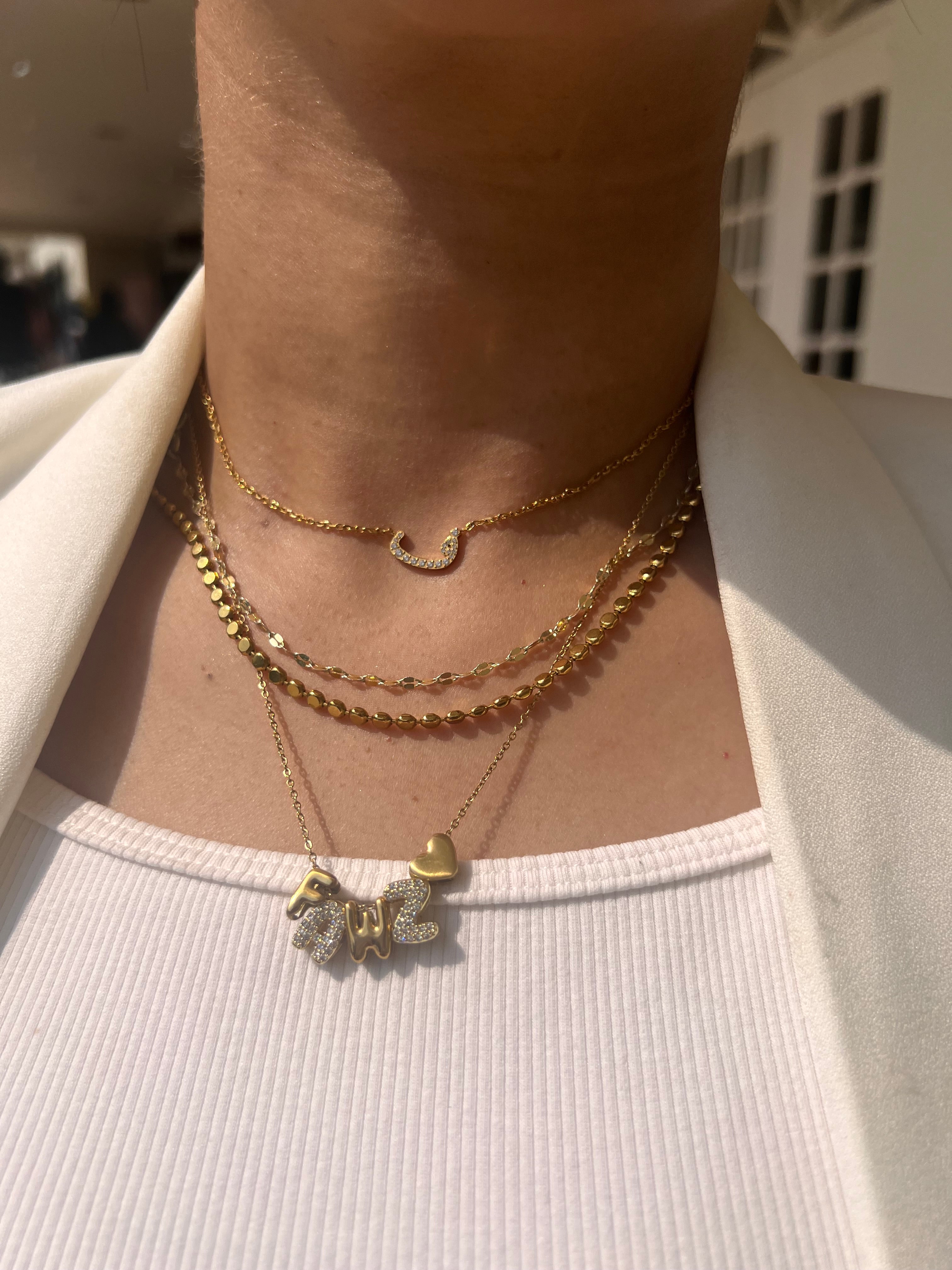 BUBBLE NAME NECKLACE - Create your own