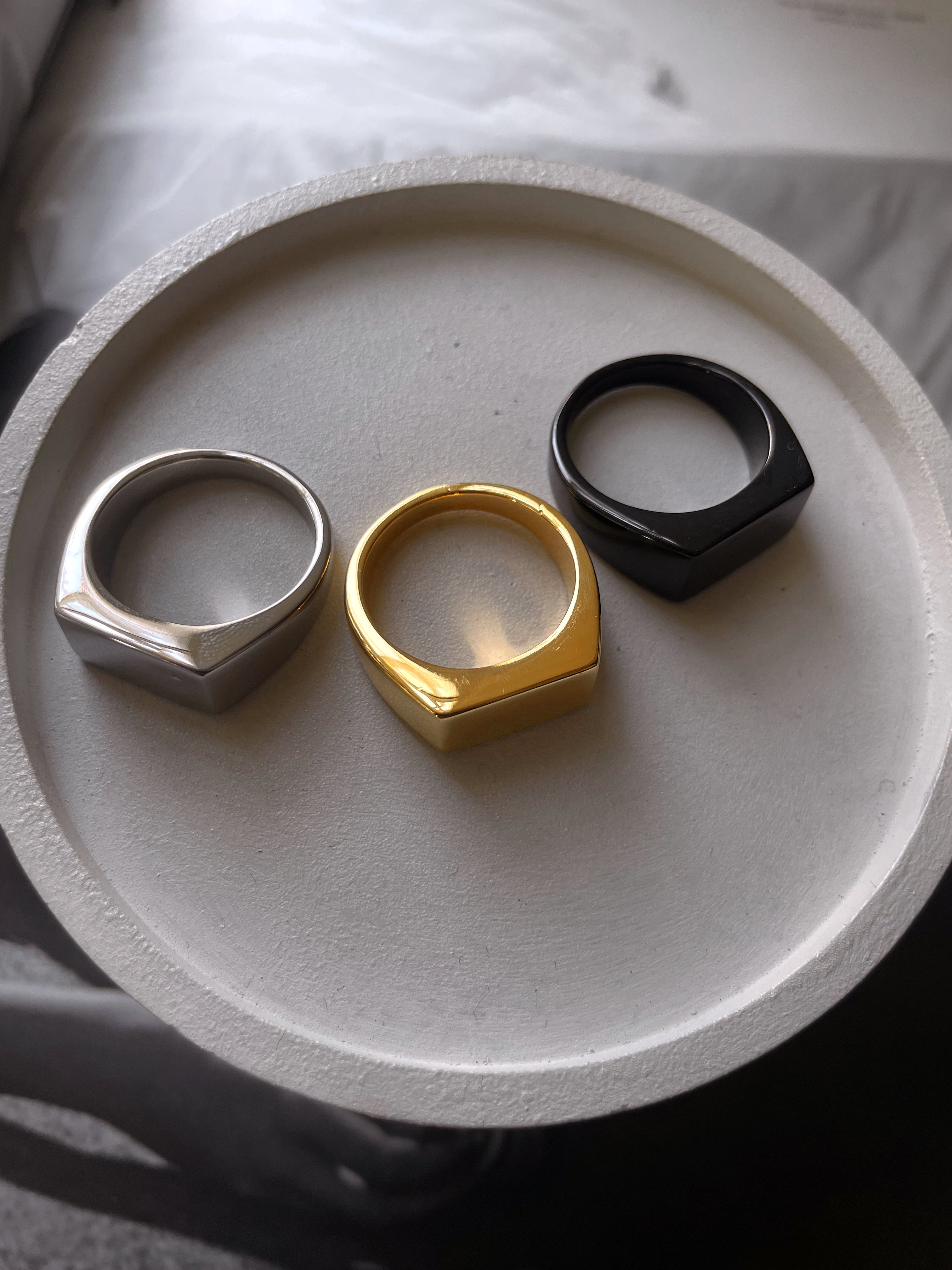 BOLD | ZibaMan | Gold/Silver/Black Ring | Tarnish-Free