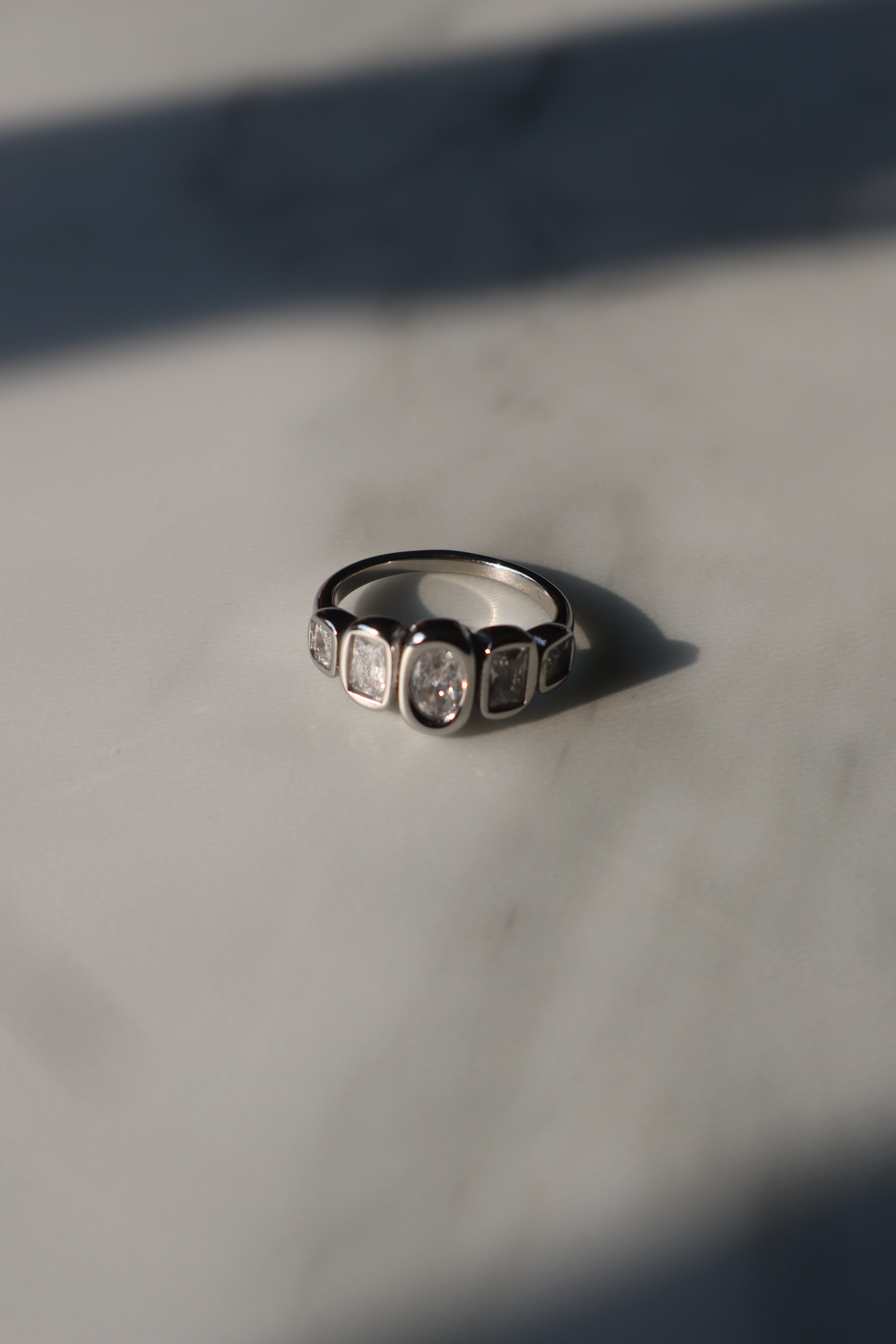 ZAINA| Tarnish-Free| Multi-Cut Jewelled Ring