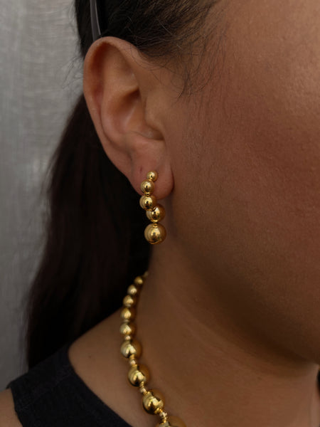 FALLEN DROPS | Stainless Steel |Tarnish Free | Gold/Silver plated bubble drop | Earrings