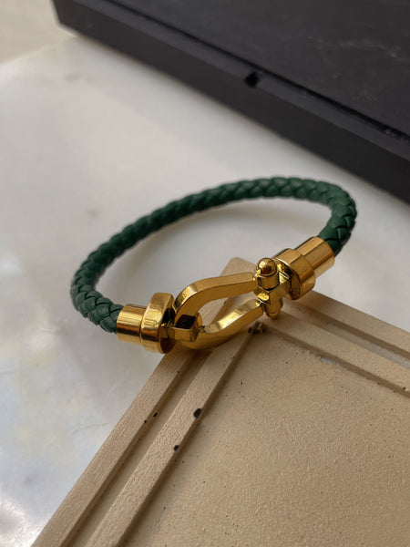 ANCHOR | Tarnish Free | Stainless Steel | Leather Bracelet (1 piece)