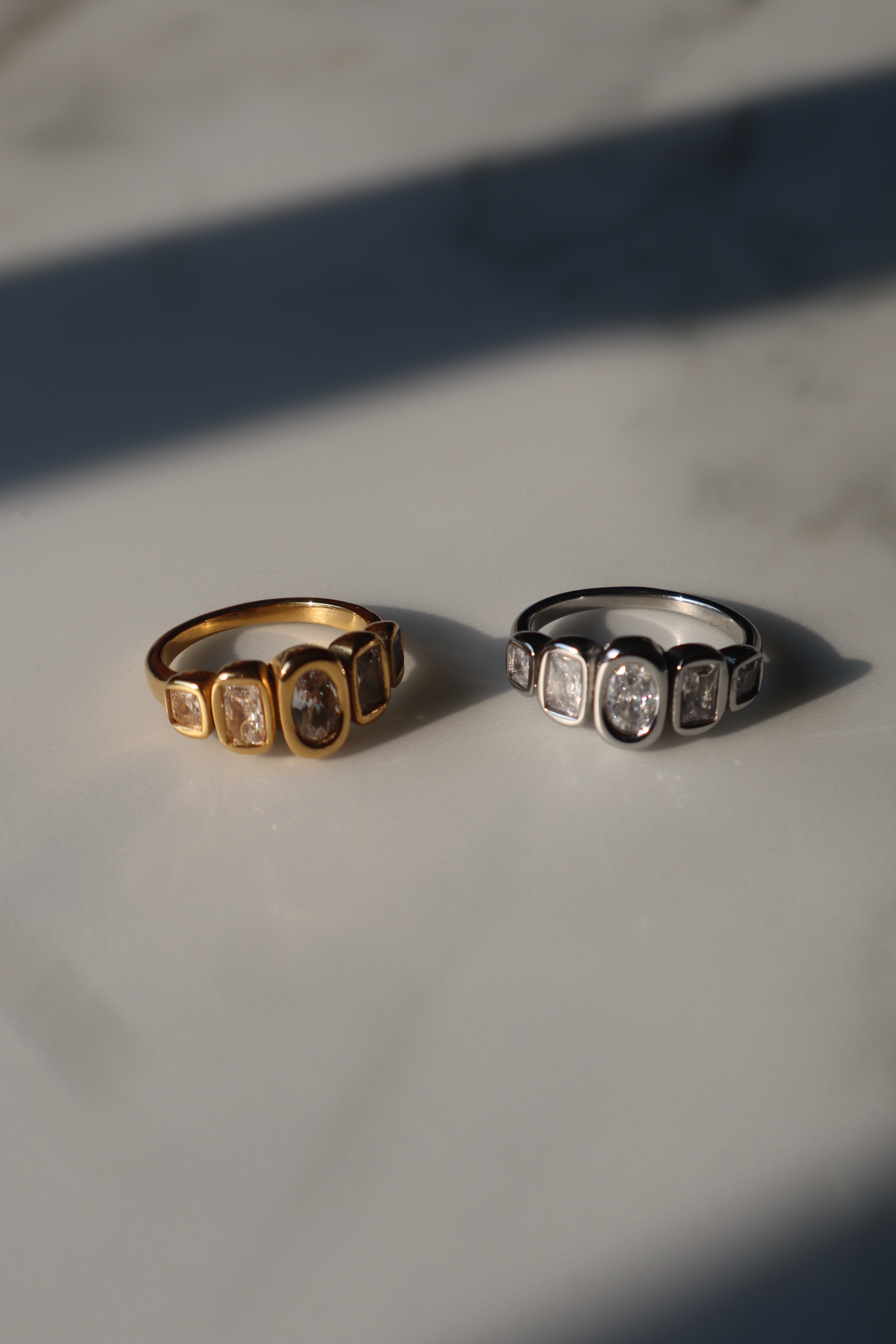 ZAINA| Tarnish-Free| Multi-Cut Jewelled Ring