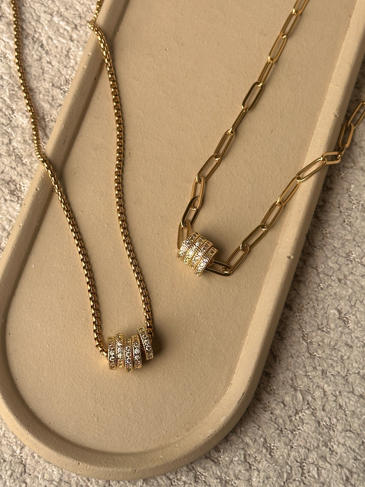 MONROE| TARNISH-FREE| CHUNKY PAPERCLIP/BOX-LINK NECKLACE
