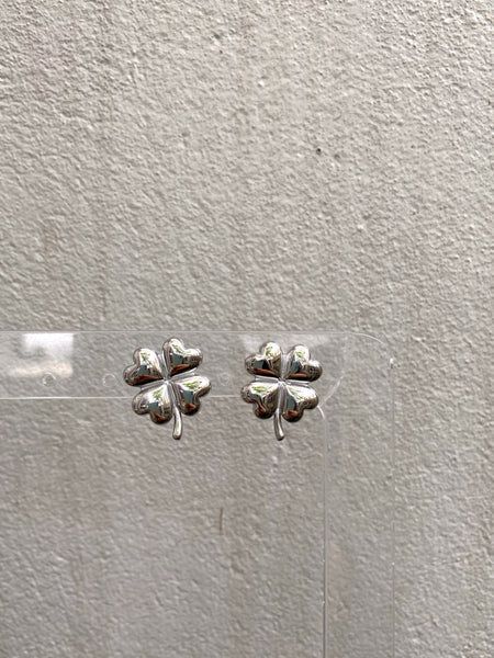 WEALTH | Tarnish Free | Gold/Silver Chunky Clover Shaped Earring