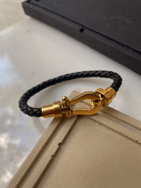 ANCHOR | Tarnish Free | Stainless Steel | Leather Bracelet (1 piece)