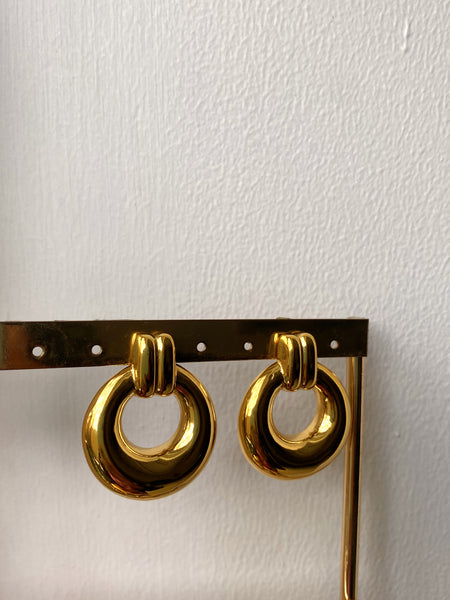 MATILDA | Tarnish Free | Gold Chunky  Circle Stud | Earrings