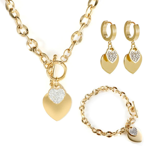 HEART OF HEARTS I Tarnish Free Necklace/Bracelet/Earrings