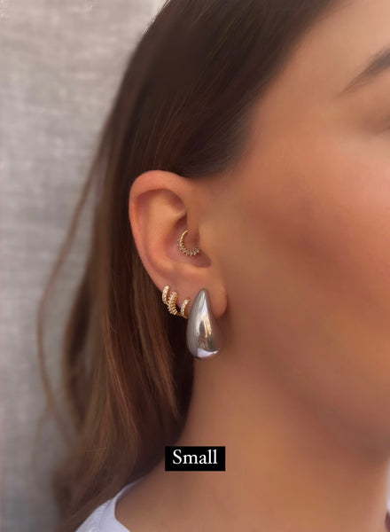 KYLIE | Gold/Silver Plated | Chunky Drop Stud | Earrings | Tarnish Free