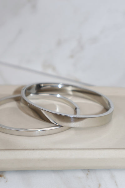 COURTNEY | Tarnish Free | Gold/Silver | Plain Bangle