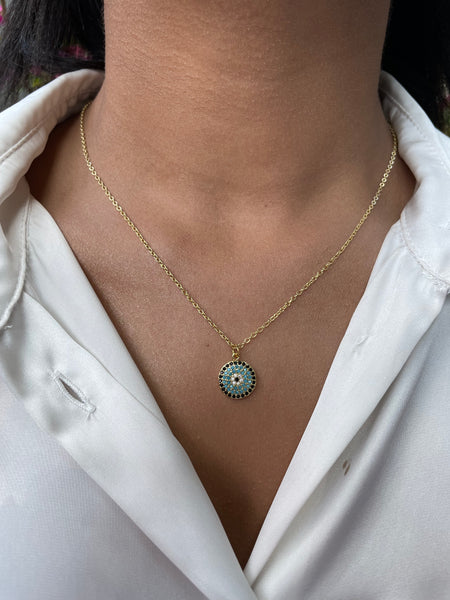 AURA | Gold/Silver/Rose-Gold | Evil Eye | Pendant necklace